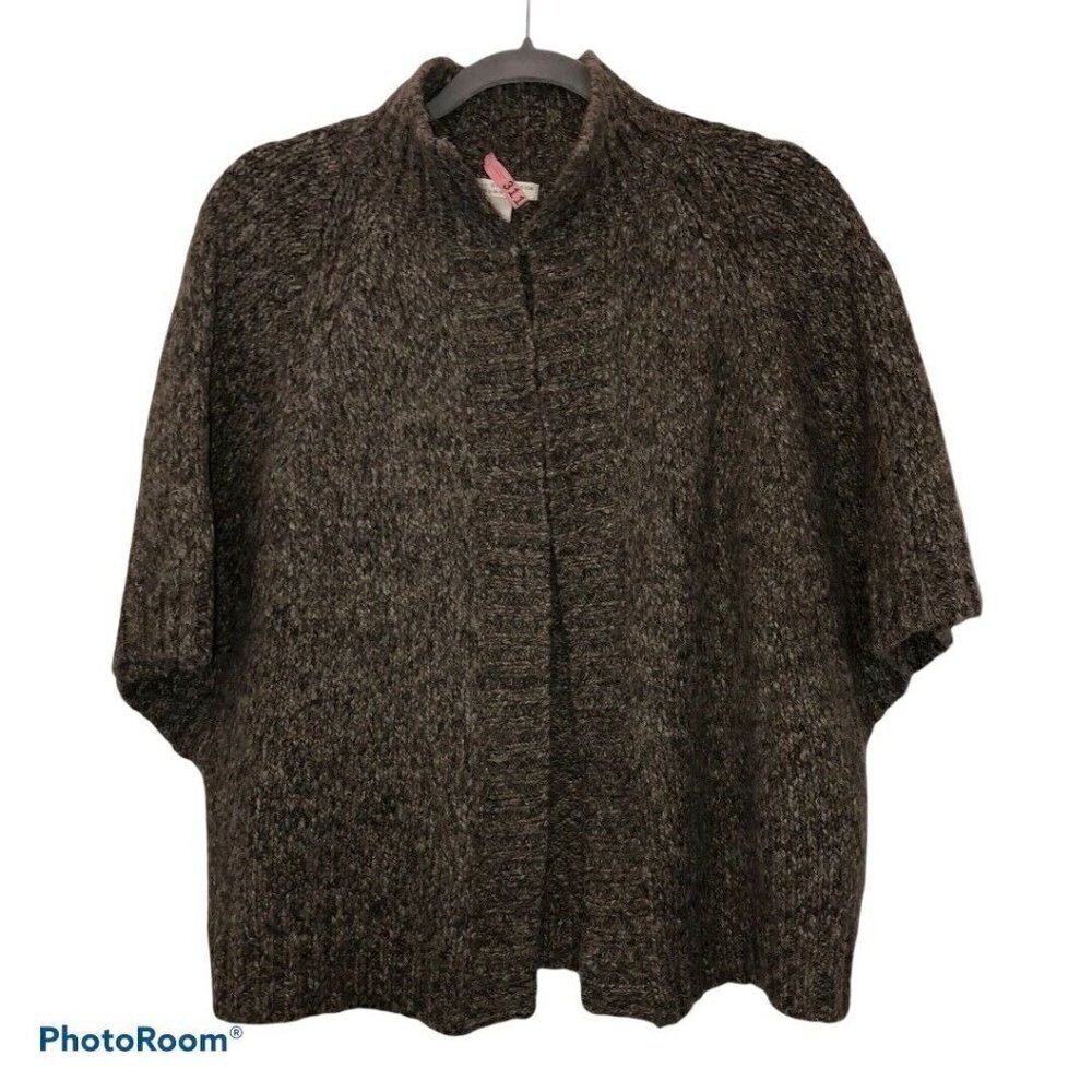 SARAH SPENCER WOMAN Wool Alpaca Blend Short Sleeve Sweater Sz 1X
